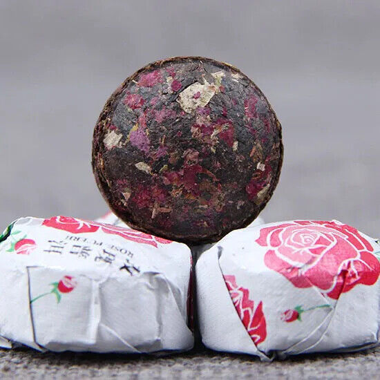 Rose Pu Er Tea Yunnan Rose Flavor Mini Puer Tuo Cha Shu Puer Loose Flavor Tea