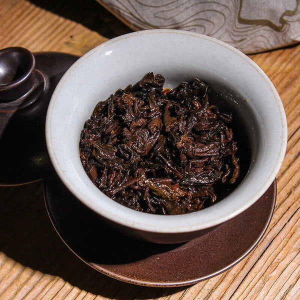 Puerh Ripe Tea Old Banzhang Ripe Tea Cake 357g Pu'er Tea Yunnan Pu'er Tea Cake