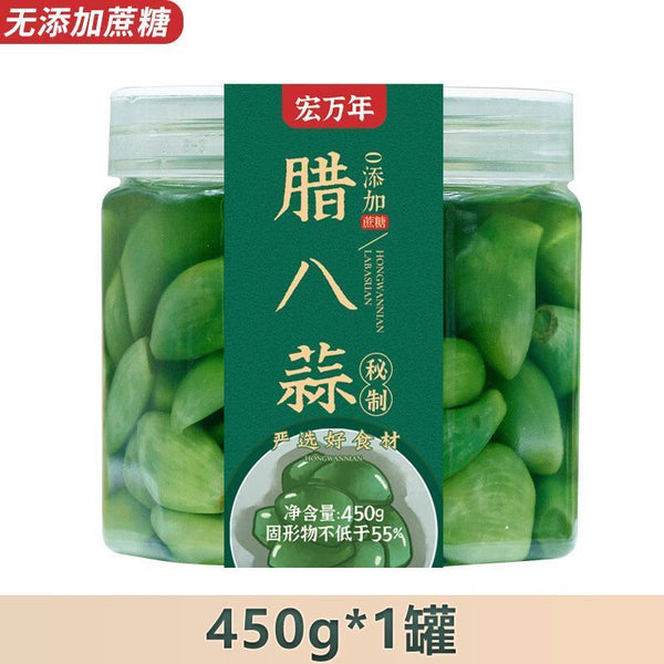 Laba-Knoblauch&süß-saurer Knoblauch GrünerKnoblauch frisch eingelegter Knoblauch