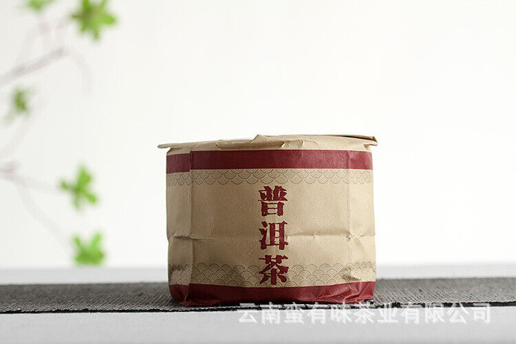 Yunnan Pu'er Tea Big Tree Old Tree Tea 100g Brown Ripe Cake (Chong)