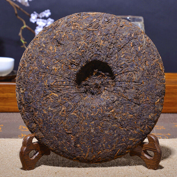 Pu'er Tea Cooked Tea Cake Tea Old Ban Zhang Jinya Tea Cake Pu'er Tea357g/12.59oz