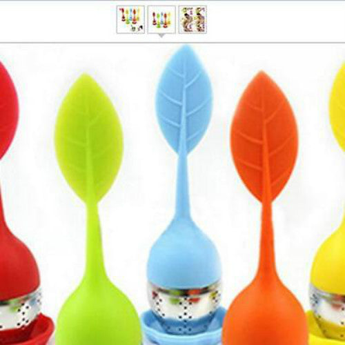 Food-grade Silicone Tea Strainer Herbal Spice Infuser Tea Filter Stainless Steel