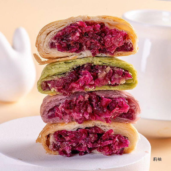Yunnan Flower Cake Oatmeal Matcha Rose Sweet Potato Snack Breakfast