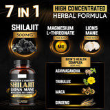 Shilajit Pure Himalayan Organic Ashwagandha Maca Ro... 1000mg Health Complex as