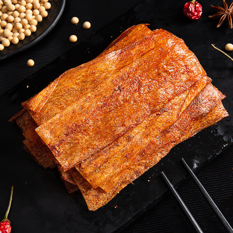 Old school snack childhood memories tofu skin, Jiangxi handmade spicy strips