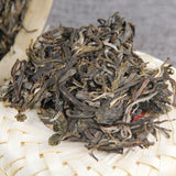 Natürlicher Bambus Korb Pu-erh Grüner Tee Top 500g Antiker Raw Pu'er Tee Kuchen