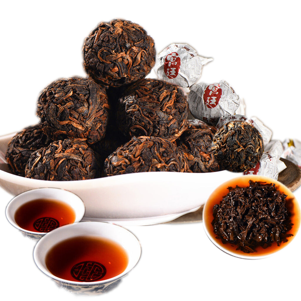 Yunnan Mini Puerh Tuo Cha 100g Premium Cooked Dragon Ball Black