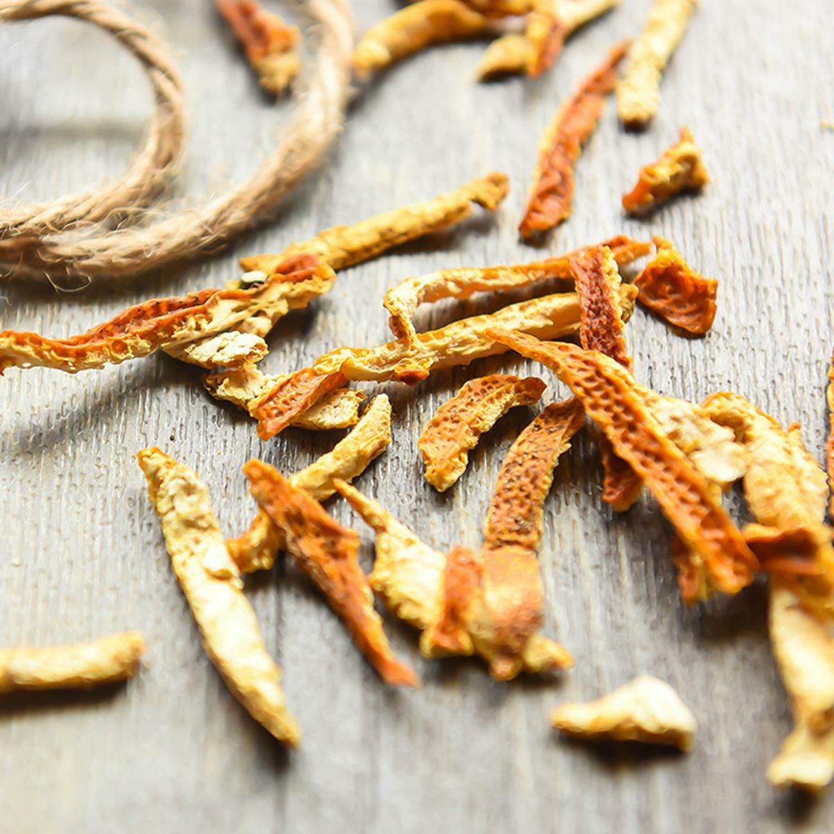 Dried Orange Peel To Make Syrup of Plum Fruit Tea Relieve A Cough Health Care