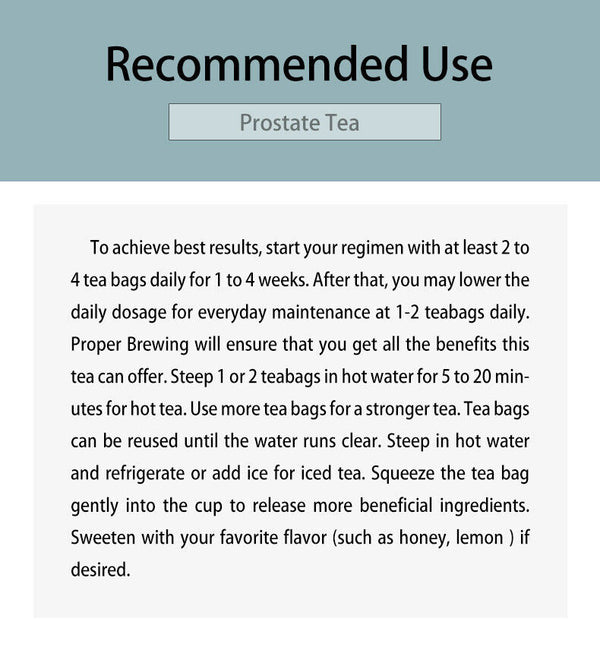 Prostate Tea Promotes Prostate Health Organic Men' Tea Prostate Tea 150g 5g*30