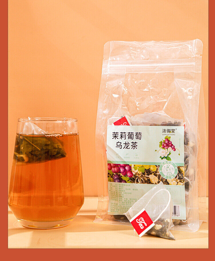 Jasmine Grape Oolong Tea Cold Brew Triangle Bags Fruity Floral Herbal Blend