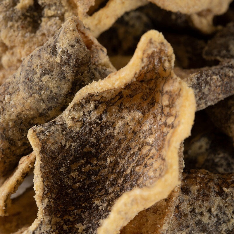 Egg Yolk Fish Skin Crispy Cod Skin Instant Dried Fish Seafood Snacks