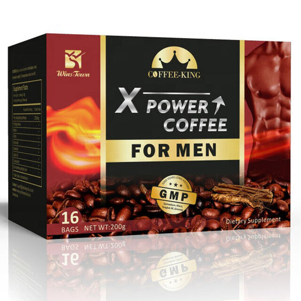 Man X Power Coffee Maca Enlargement Instant Natural Herba Power Coffee 10g*20bag