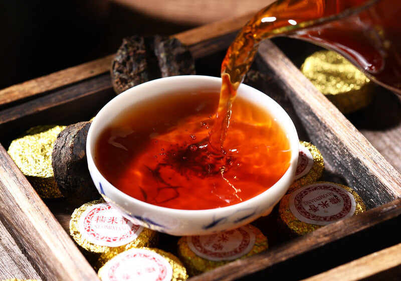 500 grams Yunnan Glutinous Fragrant Xiao Tuo Tea Pu'er Ripe Tea Small Jade Cake