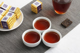 500g Yunnan Pu-erh Ripe Tea Glutinous Aromatic Mini Square Brick Tea Thin Slices
