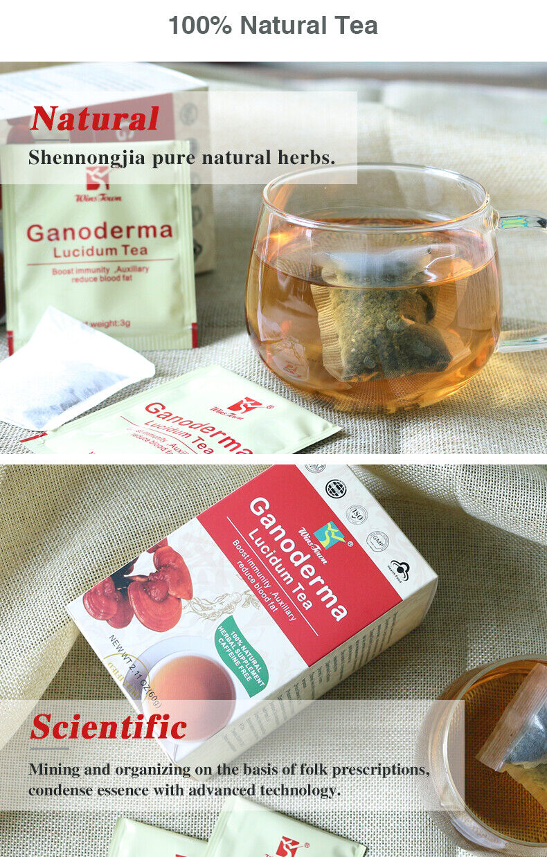 LIng Zhi Cha DuLi Bao Zhuang100% Natural Organic Raw Meterial packed 20 bags/box