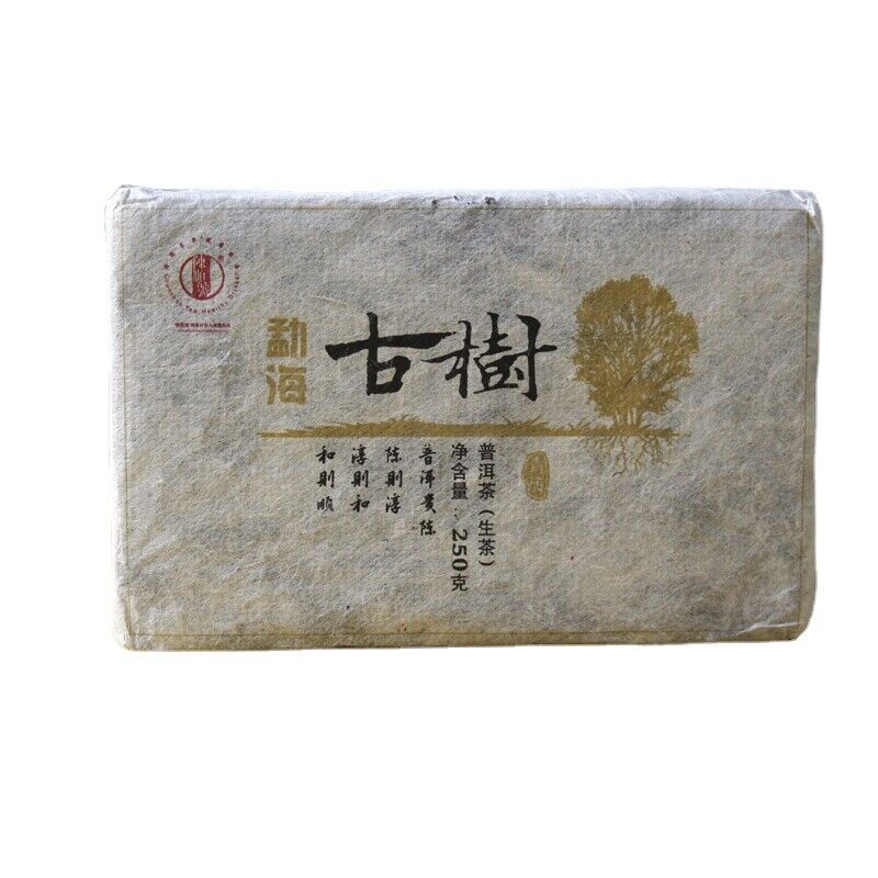 250g Yunnan Pu'er Tea Menghai Ancient Brick Tea Bada Mountain Jiao Mu Aged Pu'er