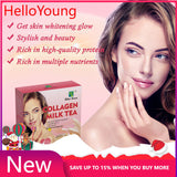 Skin Whiten Milk Tea Natural Herbal Beauty Detox Colleagen Milk Tea