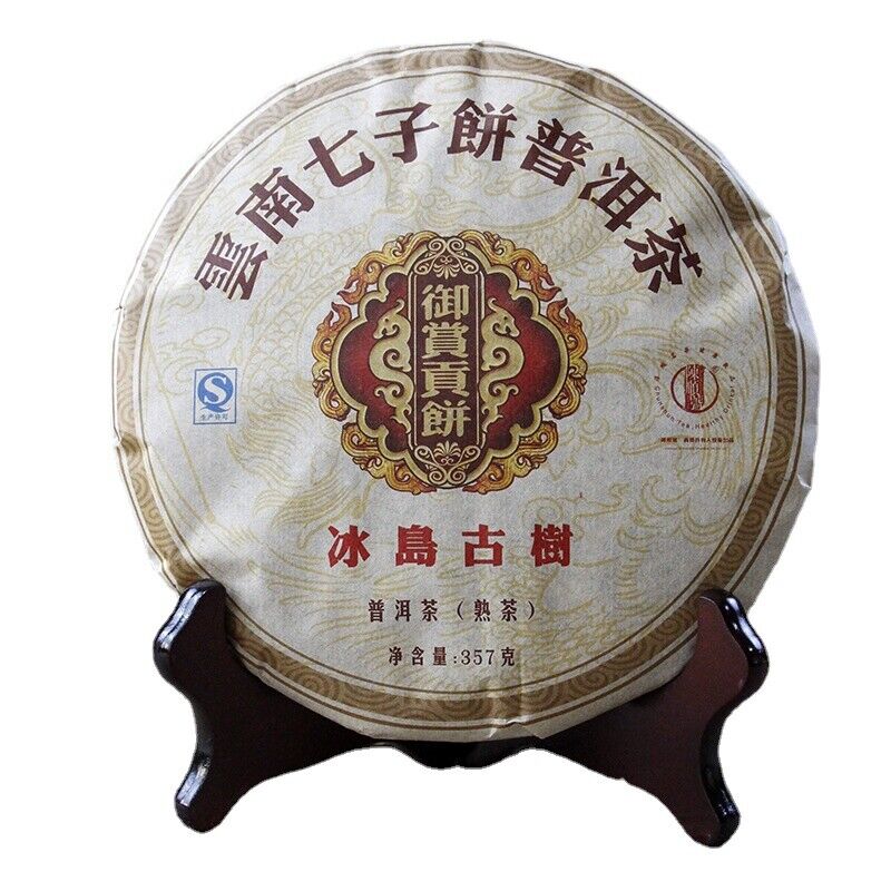 357g Yunnan Seven Cakes Pu-erh Tea Icelandic Royal Reward Ripe Cake Ripe Pu Main image