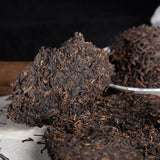 357g Yunnan OldPanzhang Puerh Ripe Tea Cake Menghai Flavor Pure Material
