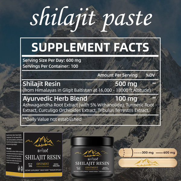 Shilajit Resin 50g Shilajit Resin Paste  Vitality promotion  anti-fatigue