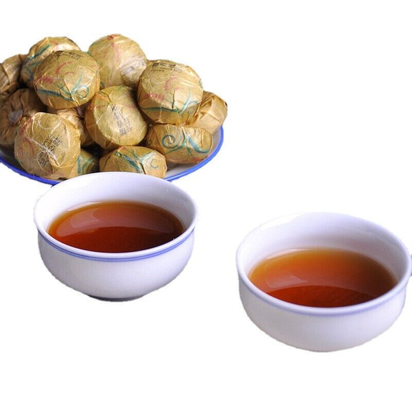 Mini Tuo Tea Yunnan Puerh Tea Glutinous Fragrance Ripe Tuo Tea 500g/1.1lb