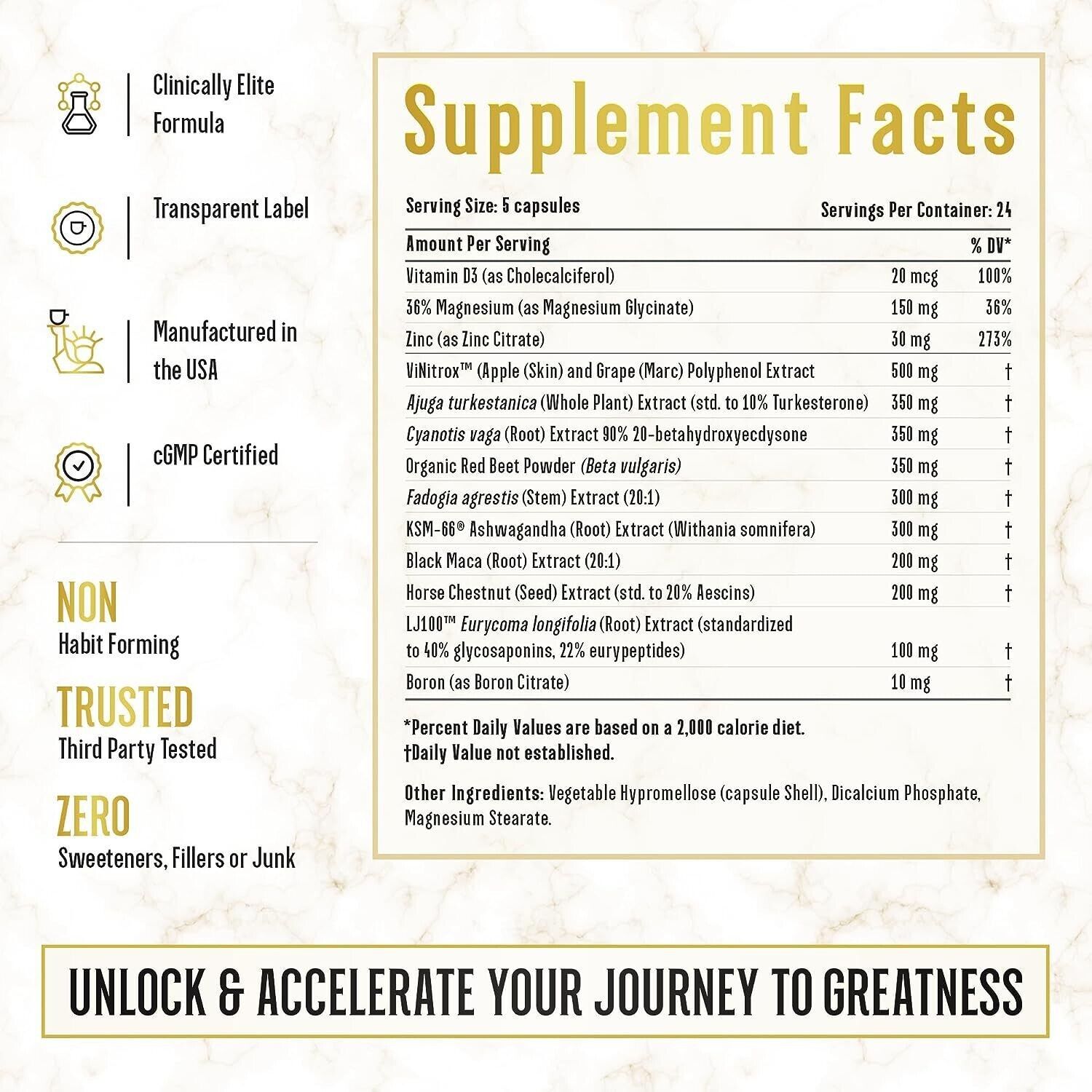 King Maker 13-in-1 Men’s Capsules 120 Count  Ultimate Health & Vitality Formula