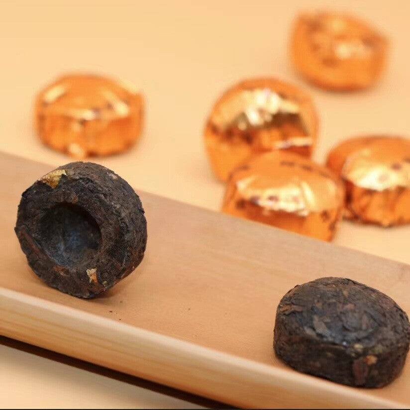 500g Yunnan Aged Tangerine Peel Pu'er Ripe Tea  Small Tangerine Pu'er Tea