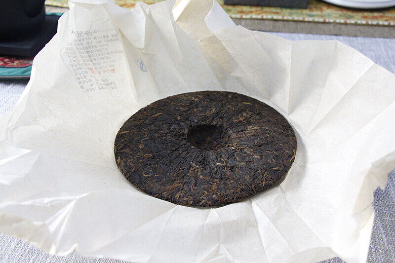 357g Yunnan Pu'er Ripe Tea Aged Pu'er Ripe Cake Tea Menghai Qizi Cakes Black Tea