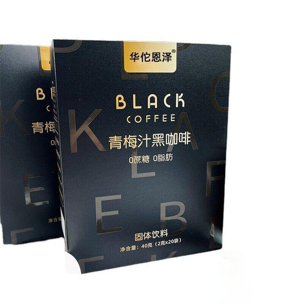 40g Premium Quality Plum Juice - Infused Instant Black Coffee Solid Drink