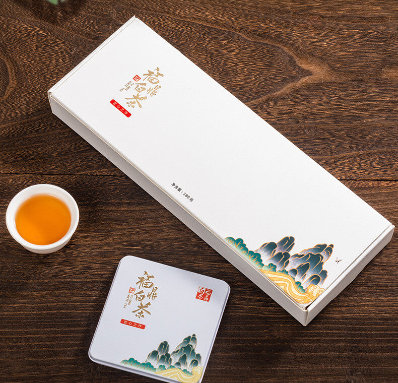 Fuding Old White Tea Shou-mee Kleine Quadratische Geschenkbox Kleine Tee Kuchen