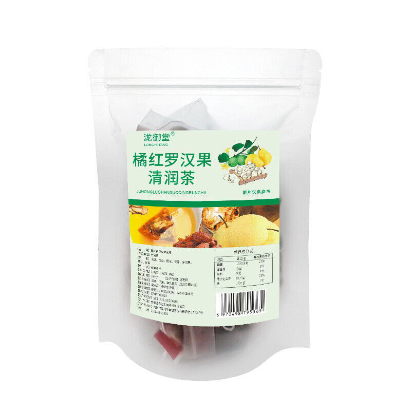 Tangerine Peel & Monk Fruit Tea: 12x10 Pyramid Bags, Natural Blend