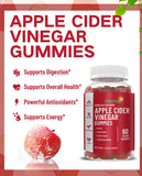 Vitamin B12 Apple Cider Vinegar Gummies Detox Boost 60 Vegan Capsules
