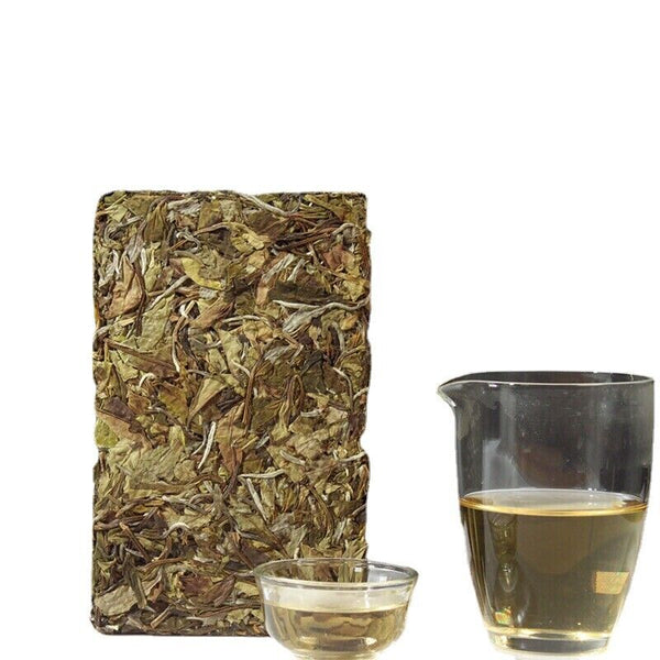White Peony Tea Brick High Mountain Sunshine 250g Fuding White Tea Song Press