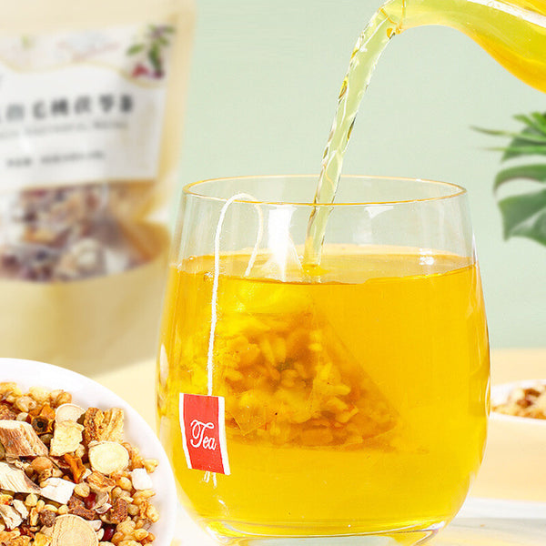 Ficus Hirta Poria Tea Triangle Bags Herbal Blend Coix Seed Buckwheat