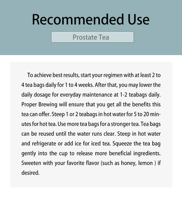 Prostate Tea Promotes Prostate Health Tea  5g*30 bags Male Prostate Health Tea