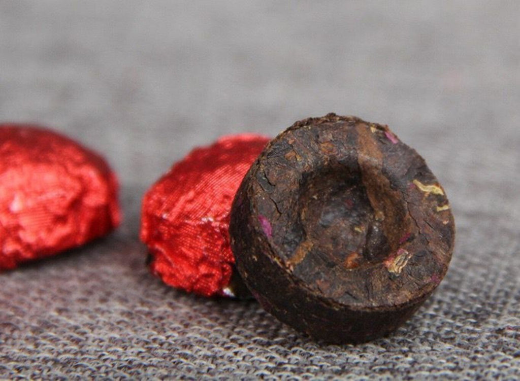 Yunnan Rose Ripe Pu-erh Mini Tuo Tea 100g Canned Loose Fragrant Blend