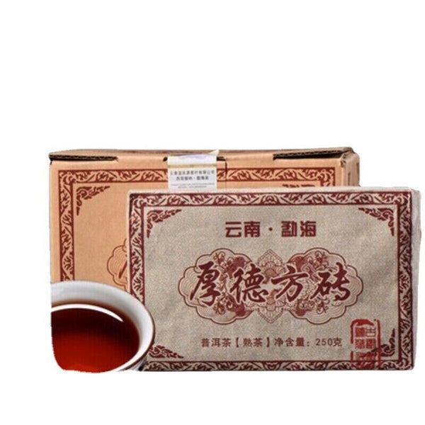 TeaBlack Tea Organic Puerh Ripe Tea Brick 1000g Menghai Ecological Big Tree Pu-Erh