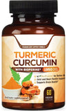 Turmeric Curcumin with Ginger - 95% Curcuminoids 2600mg Max potency w BioPerine