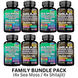 Organic Dynamic Vitality Bundle - Sea Moss Multivitamin & Shilajit Power Combo