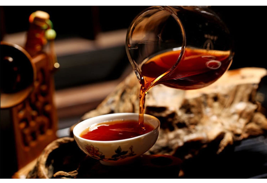Jingmai Yunnan Ripe Pu-erh Tea Cake 357g 2019 Aged King of Tea Six-Tile