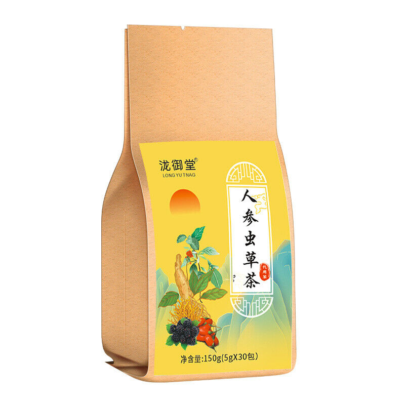 Ginseng Cordyceps Tea: Morinda, Maca, Goji Five Herb Wellness Tea