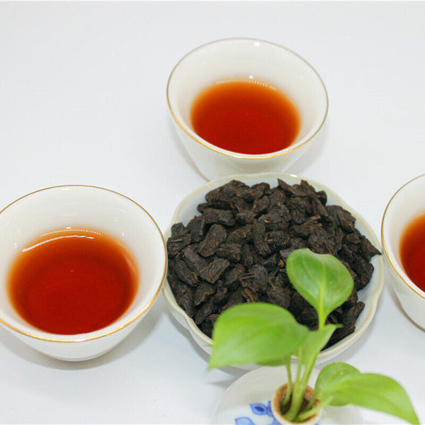 Yunnan Pu'er Tea 500g Cloth Bag Tea Fossil Menghai Ripe Tea Pu'er