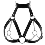 Sexy Women's Lingerie Garter Harness Bondage PU Leather Strip Adult Sex BDSM