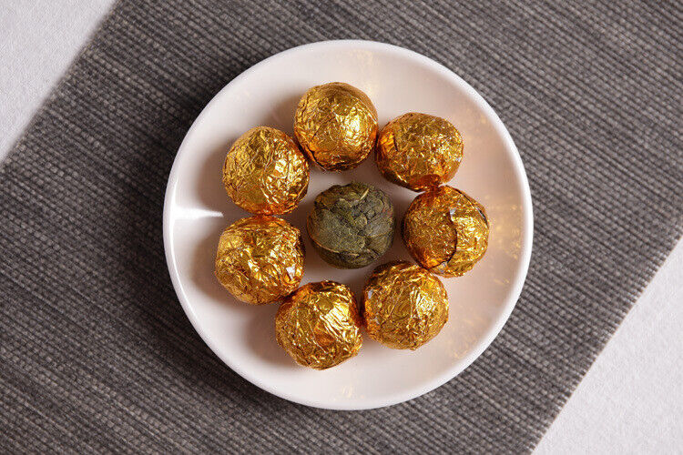 Yunnan Puerh Tea Raw Tea (Tin) Gold Leaf Dragon Ball 500g loose tea