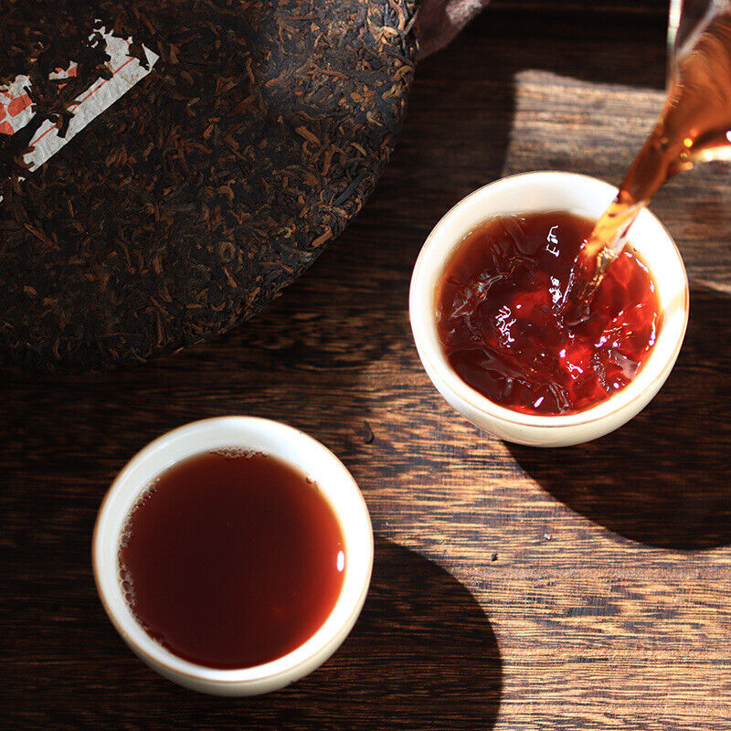 357g Ripe Puerh Tea Cake Yunnan Tea Cake
