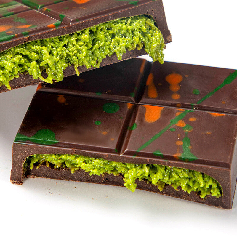 Dubai Style Pistachio Chocolate Pure Cocoa Butter Handmade Shredded