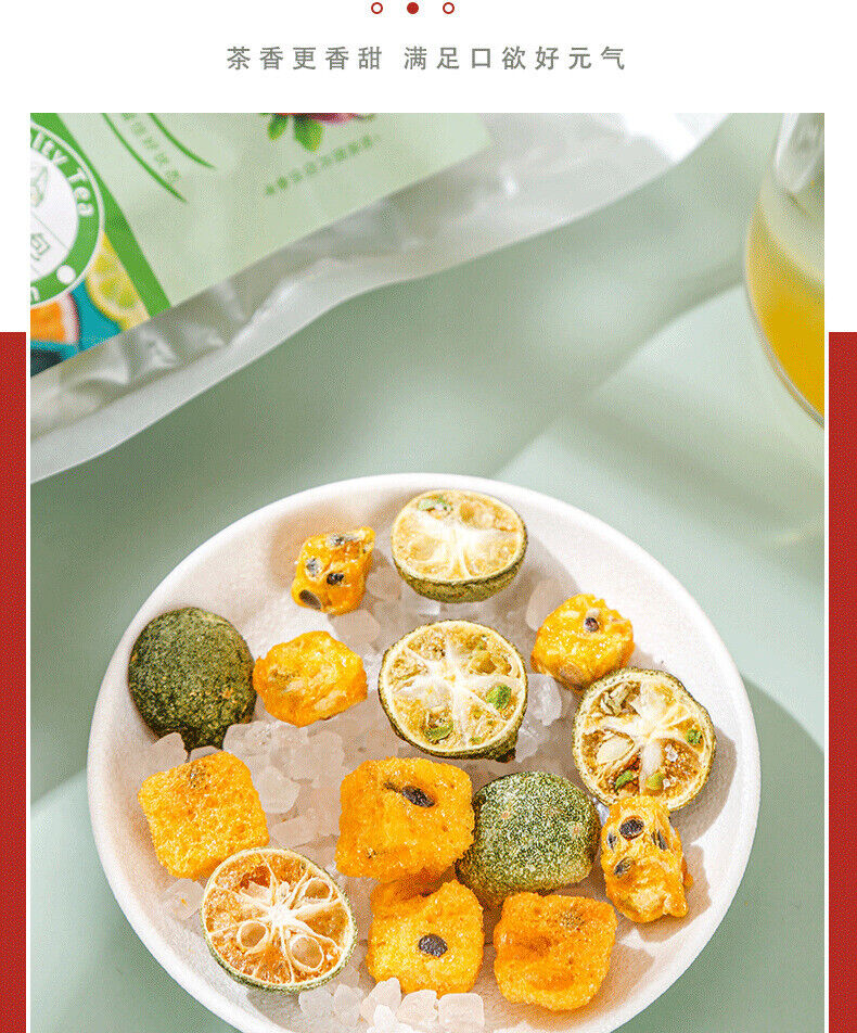 Green Orange Passion Fruit Tea 200g Summer Vitamin C Flower and Fruit Tea Punch