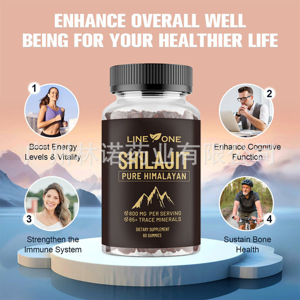 SHilajit Pure Himalayan Gummies-800mg High Ptency|60 Count