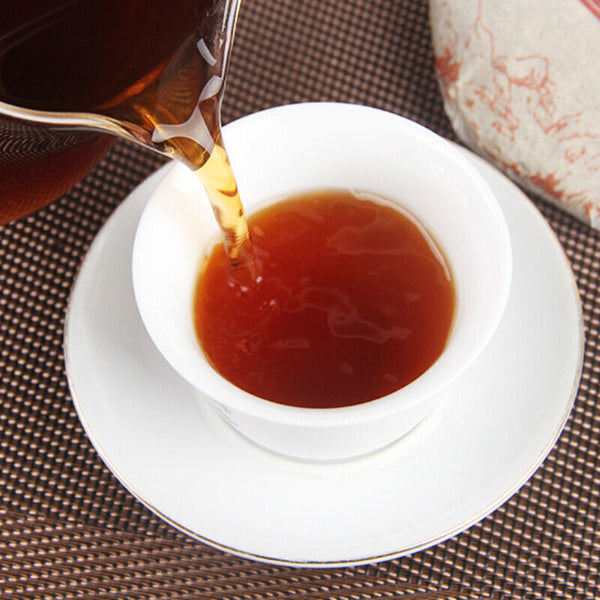 Organic Ripe Puer Tea Ancient  Puer Black Tea Pressed Tea Cake100g/3.52oz