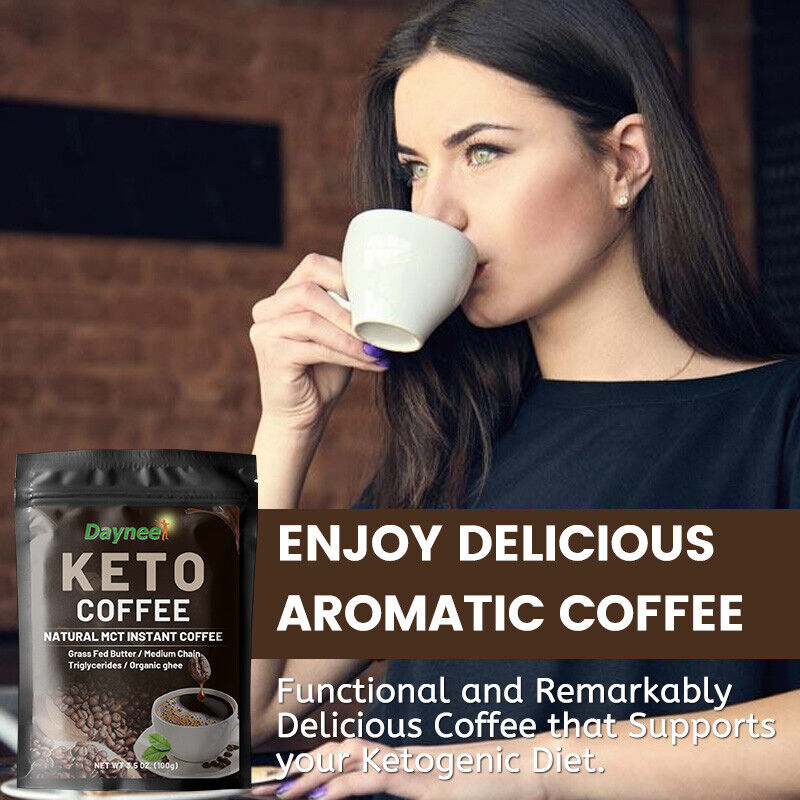 Slim Diet Keto Coffee Natural Slimming Weight Loss Instant Coffee Powder 10g*10